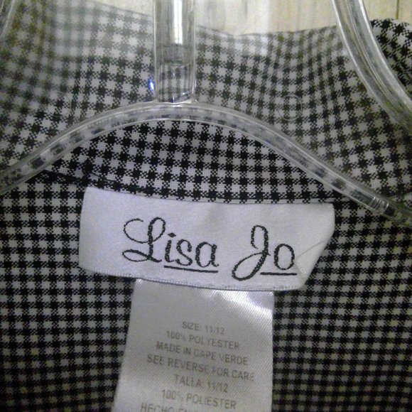 Lisa Jo Women's Black & White Checkered Fitted Sleeveless Top 11/12 - Picture 4 of 11